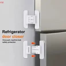 Novo 5 Peças Trava de Segurança para Porta de Geladeira e Freezer Trava Multifuncional Protetor Infantil 1863 2025