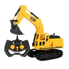 Maquina De Construção De Brinquedo Trator Recarregável Escavadeira De Controle Remoto