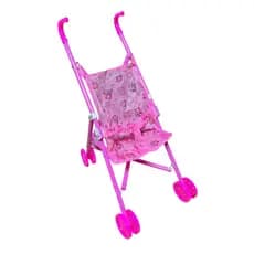 Carrinho De Boneca Em Plastico Dobrável Menina Brinquedo