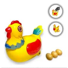 Galinha Bota Ovos Musical Com Luzes Brinquedo Infantil