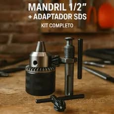 Mandril Para Furadeira Sds Plus Parafusadeira 1/2 Polegada 20Unf Adaptador Martelete Chave Aperto Rápido(Mandril)