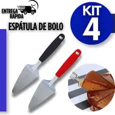 Espátula Inox Premium para Cortar Bolo Torta Pães Utensílio de Cozinha Multiuso Variáveis Utilidades Linha Black