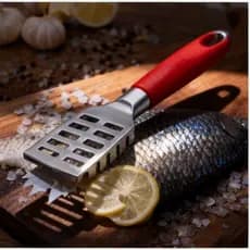 Descamador Escamador de Peixe Limpador Inox Remove Escamas do Peixe Premium Escama