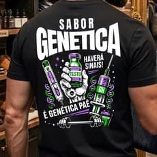 Camiseta SABOR GENÉTICA ESTAMPA ROXA camisa blusa treino pesado academia moda monstro treino força