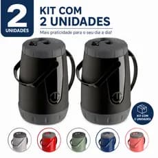 KIT 2 Garrafas Térmica Pavia Jarra 2,5l Chá Café Suco Água Tererê Chimarrão Quente Frio