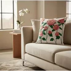 Capas de Almofada 45 x 45 cm | Fronhas - Bordado, Decorativo para Sofá e Cama Bordado Floral