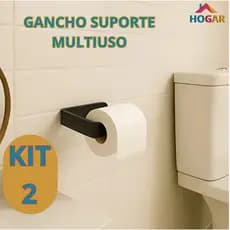 Gancho de Ferro Suporte Multiuso Suporte de Papel Higiênico Banheiro Porta Toalha de Rosto