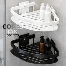 Suporte Organizador de Parede Adesivo Alta Resistência para Shampoo Banheiro e Cozinha