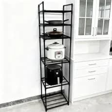 Estante Multiuso 6 Camadas Em Metal Prateleira Armazenamento Móvel Organizadora De Banheiro Cozinha