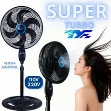 Ventilador de Piso com Altura Ajustável 105cm-130cm Ventilador de Coluna 110v e 220v