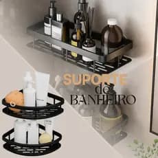 Prateleiras Suporte Com Alto Adesivos Para Parede Banheiro Cozinha Lavanderia Shampoo Sabonete