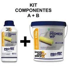 Kit Primer WP Resina Epóxi - Impermeabilizante Proficional - Protec
