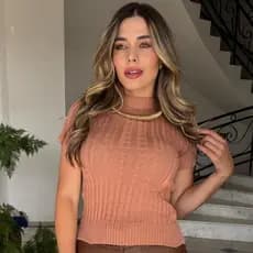 BLUSA TRANÇA FEMININO TRICOT CROCHE CONFORTAVEL  DIA A DIA MODA BLOGUEIRA INSTAGRAM VERAO ELEGANTE