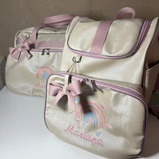 Kit Bolsas Maternidade Bebê Personalizadas – Bolsa + Mochila
