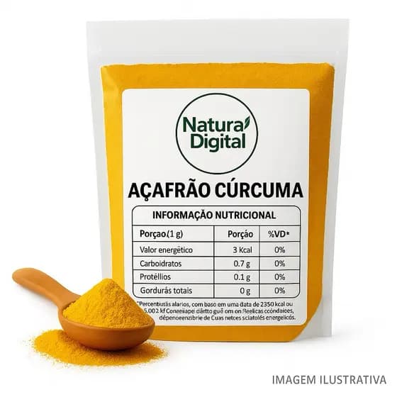Cúrcuma em Pó (Açafrão-da-Terra) 100% Natural 250 gramas / 500 gramas / 1 kg - Envio Imediato |