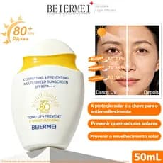 Beiermeri , br Protetor Solar Facial FPS 80 50ml Prevenir o envelhecimento solar Prevenir queimaduras solares