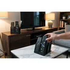 Suporte Organizador Controle Remoto 6 Divisórias Mesa Decorativo Moderno Excelente durabilidade Com Economia de espaços