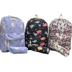 Mochila Feminina Escolar Passeio, mochila reforçada acompanha estojo.