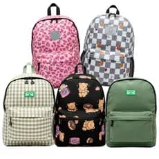 Mochila Escolar Trabalho Estampada Grande Colorida