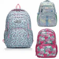 Mochila Infantil Escolar Estampada Menina Reforçada Com Zíper Reforçado