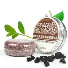 Barra De Shampoo Para Escurecimento De Cabelo 100 % Natural Com Caixa/Sabão De Essência De Fórmula Suave De Planta Pura