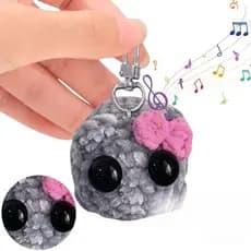 Pingente De Hamster Triste , Ornamento Pendurado Com Som Musical Chaveiro De Pelúcia Porta-Chaves De Boneca C V3QJ
