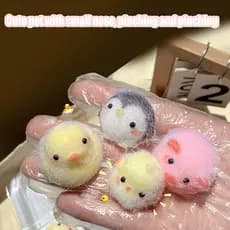 1 Peça Em Miniatura Pintinho Porco Animal Alívio Do Estresse Brinquedo De Apertar Pinguim Pato Novo COD HO6O