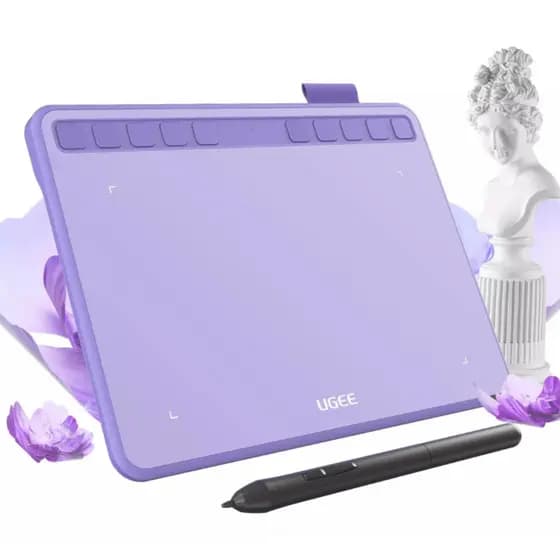 Mesa digitalizadora Ugee S640 de 6,3 polegadas com tela e caneta original - Envio imediato