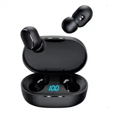 Fone De Ouvido Bluetooth 5.0 Par Sem Fio Duplo Cor Preto