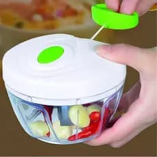 Processador Manual Triturador de Alimentos 3 Laminas 500 ml
