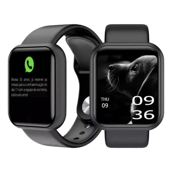 Smartwatch D20 relógio Colocar foto com tela hd y68 bluetooth com lembrete chamada monitor de frequência