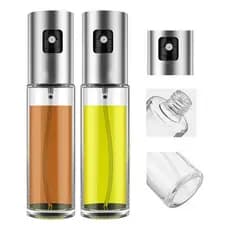 Kit 2 Galheteiro Spray Pulverizador em Aço Inox Azeite Vinagre