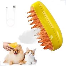 Escova Para Gatos E Cães A Vapor 3 Em 1 Pente Steam-Autolimpante Escova Vaporizador Pente de Remoção