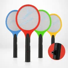 Raquete Elétrica Recarregável Bivolt 110V 220V Mata Mosquitos