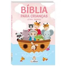 Bíblia Infantil Para Crianças Colorido com Imagem e letras grandes