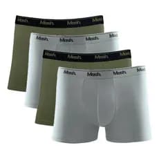 Kit 4 Cuecas Boxer Mash Algodão Original