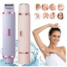 Depilador Eletrico Feminino Recarregável Removedor De Pelos Navalha Dupla