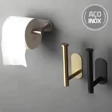 Porta Rolo de Papel Higiênico em Aço Inoxidável