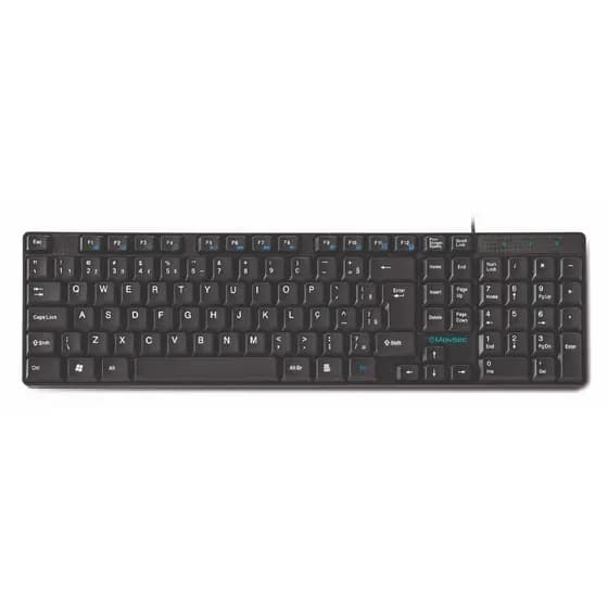 Teclado Movitec QWERTY português Brasil cor preto