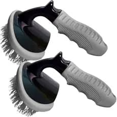 Kit 2 Escovas de Limpar Pneu do Carro Moto Caminhão Van Limpeza Pesada Cerdas Dura Rigida Resistente