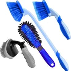 KIT 4 ESCOVA LIMPEZA DE PNEU CAIXA DE RODA LONGA CAIXA DE RODA MEDIA CURTA FURO DE RODA PEPINO