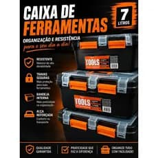 Caixa de Ferramentas Multiuso - Resistente, Compacta e com Alça para Transporte Fácil