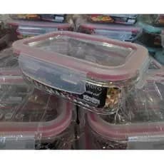 Pote vidro retangular 640ml