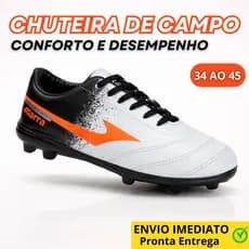 Chuteira de Campo Adulto Marra – Conforto e Desempenho no Gramado | 34 ao 45