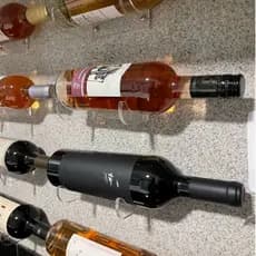 Suporte Para Garrafas de Vinho Adega Kit 20 Unidades Vertical Acrílico Cristal