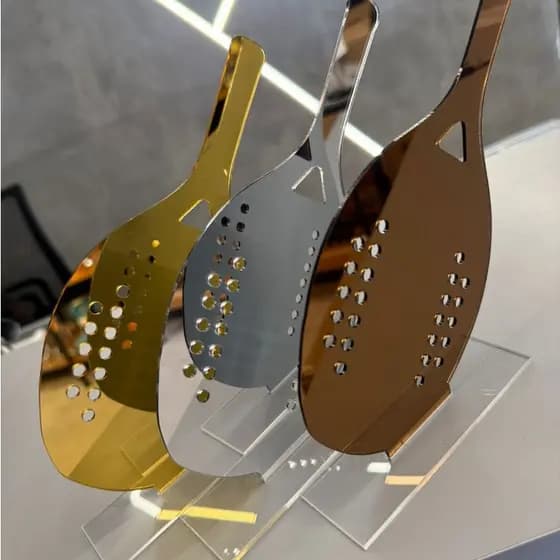 Kit Troféus Para Personalizar em Acrílico Cristal Com Base Transparente