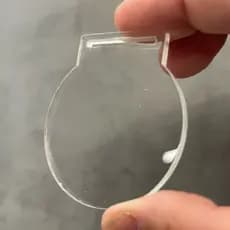 Medalha Cristal Transparente Acrílico 2mm Redonda Lembrancinha