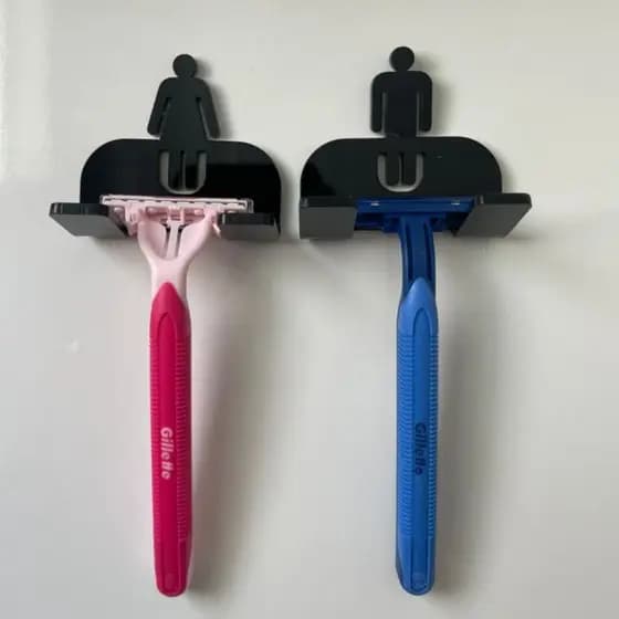 Suporte para Gilete e Prestobarba Organização e Estilo no Banheiro