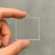 Kit Base Para Chaveiro Artesanato Em acrílico Cristal Transparente