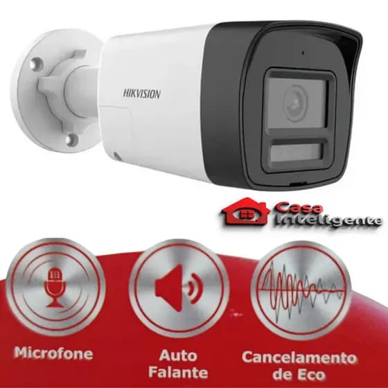 Câmera Analogica 2mp Áudio Bidirecional Ds-2ce16d0t-lpts Hikvision
